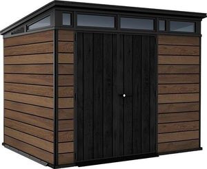 KETER Pent Signature Horizontales Gartenhaus, 9 x 7, 279 x 226 x 216 cm, Braun, 259818
