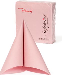 Softpoint Serviette in Altrosa, 1/4-Falz, 40 x 40 cm, 50 Stück - Mank