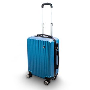 Barut Trolley Hartschalen Koffer Hartschalenkoffer Hardcase Größe M - Modell General (Blau) MS-17250