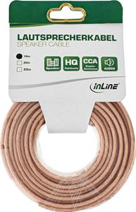 InLine® 98310T Reproduktorový kábel, 2x 2,5 mm², CCA, transparentný, 10 m
