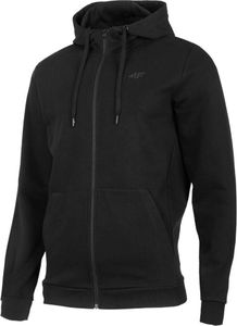4F Męska bluza dresowa z kapturem Pullover Zip Hoodie Black XL