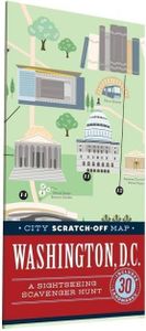 City Scratch-Off Map: Washington, D.C.