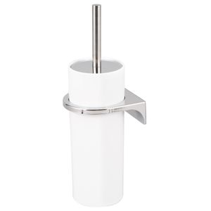 bremermann WC-Garnitur SAVONA inkl. Wandhalterung, WC-Bürstenhalter, Toilettenbürstenhalter, rund, weiß
