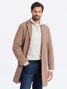 Ombre Clothing Crombie-Mantel für Männer Gauddle beige XL