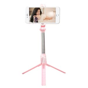 Bluetooth Selfie Stick mit Handy und Kamera Stativ (76.5cm) - Selfiestick mit Fernauslöser, kompatibel mit iPhone, Samsung, Huawei, und mehr - Selfie Tripod,Pink