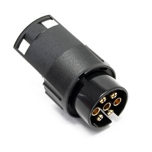 Adaptérová zástrčka přívěsu 7-pin/13-pin pro 12V brzdová světla, blinkry a osvětlení registrační značky