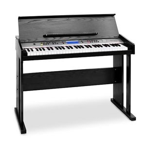 Schubert Carnegy-61 - Keyboard , E-Piano , 61 Tasten , 100 Rhythmen , 136 Instrumente , 8 Demosongs , Anschlagdynamik , Aufnahme-Funktion , schwarz