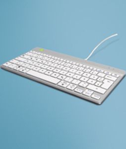 R-Go Tools Compact Break RGOCODEWDWH Klawiatura USB QWERTZ niemiecki biały (RGOCODEWDWH)