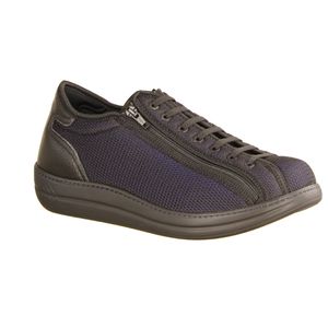 Halbschuh Liromed 600, Herren, Damen,Marine/Schwarz, Materialmix, NEU - Herrenschuhe Prophylaxe Diabetiker, Mehrfarbig, leder/textil/stretch