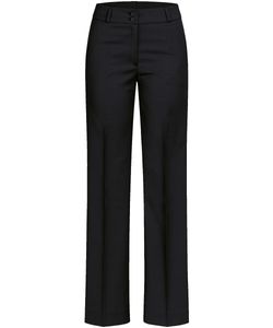 Greiff Corporate Wear Modern with 37.5® Damen Business-Hose Bootcut Regular Fit Schurwollmix Stretch OEKO TEX® Schwarz 40