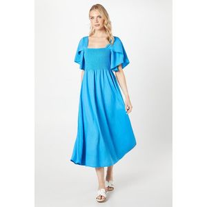 Principles - Midikleid Gerafftes Mieder für Damen DH7196 (36 DE) (Blau)