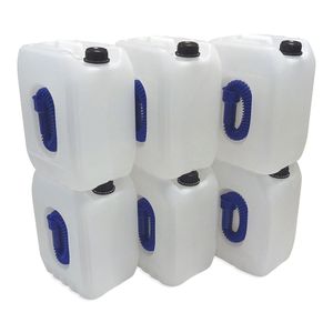 6 x 10 L Leerkanister Farbe natur  Kanister NEU (ohne Inhalt)