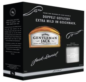 Jack Daniel's Gentleman Jack Rare Tennessee Whiskey + 1 Tumbler Geschenkset | 40 % vol | 0,7 l