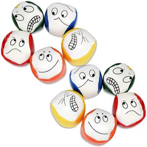 Jonglierbälle für Anfänger, 10 STÜCKE Jonglierball Set Kreative Lustige Pädagogische Jonglierbälle zum Ballspielen für Jungen, Mädchen und Erwachsene, Langlebig und Weich