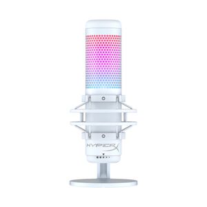 HyperX QuadCast S White RGB Streaming Mikrofon Streaming Microphone Gaming Standmikrofon
