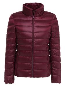 Damen Daunenmäntel Outwear Lässig Mantel Winter Jacke Übergangsjacke Freizeitjacke Claret,Größe 2XL Claret,Größe 2XL