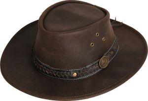 Scippis Leder Westernhut Cowboyhut »Wilsons« Brown Braun