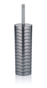 Kela Wc-Garnitur Muna Kunststoff anthrazit Metallic 37cmh 9,5cmØ, 22833