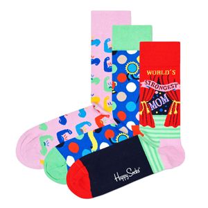 Happy Socks Dámské ponožky, 3 balení - Den matek, dárkové balení, smíšené barvy Den matek2 36-40