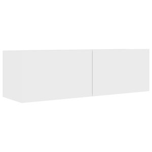 vidaXL TV skrinka biela 100x30x30 cm Drevo Materiál