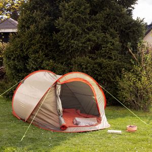 JEMIDI Pop Up Zelt für 2 Personen  - Wurfzelt wasserdicht  - 2 Mann Campingzelt - Trekkingzelt Strandzelt Festival Zelt Angel Zelt- kleines Packmaß -