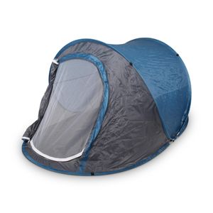 Pop Up Zelt - Ultraleichtes 1 - 2 Personen Wurfzelt - 220x120x90cm Campingzelt für Trekking, Bikepacking, Outdoor & Festivals
