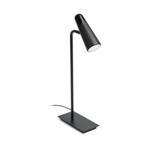 Stolná lampa LAO LED 4W 3000K Hliník+ABS matná čierna D:8cm V:43cm