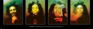 Bob Marley Langbahnposter 4 verschiedene Abbildungen 158 x 53 cm