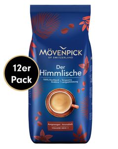 Kaffee-Sparpaket DER HIMMLISCHE von Mövenpick, 12x1000g Bohnen