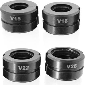 Bituxx Pressbacken V Kontur 15/18/22/28mm für Presszangen MS-18923