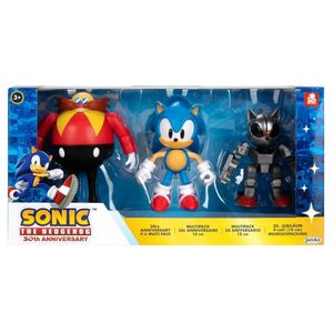 Sonic The Hedgehog 30th anniversary, zestaw 3 figurek, 10 cm