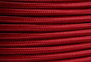 Textil Stromkabel 2x0,75mm² bordeaux Textil Stromkabel 2x0,75mm² bordeaux