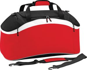 BagBase Teamwear športová cestovná taška / športová taška, 54 litrov (2 ks/balenie) RW6921 (jedna veľkosť) (červená/čierna/biela)