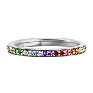 cai Ring 925/- Sterling Silber weiß 052 (16,6) Granat bunt 132270581