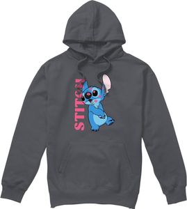 Lilo & Stitch - "Covered In Kisses" Kapuzenpullover für Herren TV4562 (XL) (Holzkohle)