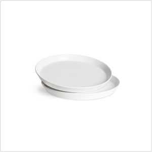 SPRINGLANE Frühstücksteller Ø 19cm, 2er-Set Sweet Scandi aus Keramik, Weiß, Spülmaschinengeeignet, Backofen- und mikrowellenfest