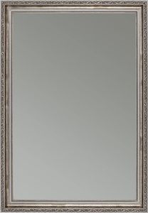 CLAMARO 'Viktor' Antik Wandspiegel mit Rahmen | Grau Silber | Shabby Chic Vintage Barock Spiegel mit Holzrahmen | Barockspiegel inkl. Metall Aufhänger und Montagematerial, Größe:50x70 CLAMARO 'Viktor' Antik Wandspiegel mit Rahmen | Grau Silber | Shabby Chic Vintage Barock Spiegel mit Holzrahmen | Barockspiegel inkl. Metall Aufhänger und Montagematerial, Größe:50x70