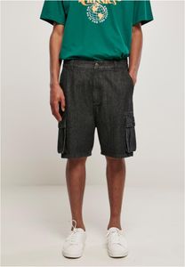 Organic Denim Cargo Shorts, Größe:33, Farbe:black washed