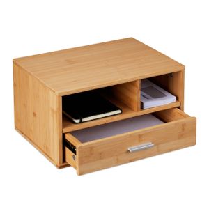 relaxdays Schreibtisch Organizer mit Schublade