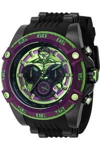 Invicta Marvel - Hulk 43014 Herren armbanduhr - Quarzuhrwerk - Edelstahl mit grünen zifferblat - 52mm