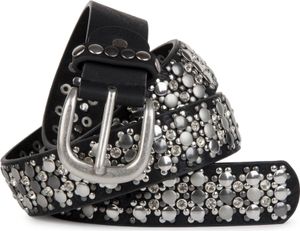 styleBREAKER edler Nietengürtel im Vintage Design, Nieten und Strass, kürzbar, Damen 03010052