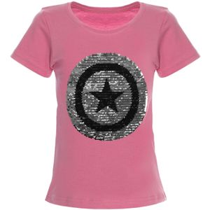 BEZLIT Mädchen Wende Pailletten T-Shirt mit tollem Motiv Rosa 104