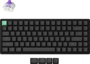Keychron K2 HE Kabellose Magnetische Tastatur, Bluetooth, 2.4GHz, RGB LED, Hot-swap, QWERTY US Layout, Gateron Magnetic Switch, Schwarz
