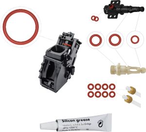 14x Dichtung + 6g Silikonfett für Saeco Philips O-Ring Brühgruppe Auslaufstutzen