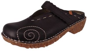 El Naturalista Yggdrasil Damen Clogs in Schwarz, Größe 40