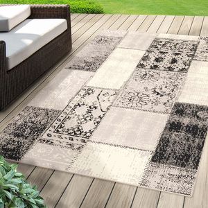 Indoor & Outdoor Teppich Coton pflegeleicht & beständig Grau 160x230 cm