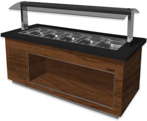 SARO Heißes Buffet  Modell Premium Line SB-H200 braun/schwarz