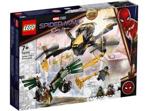 LEGO 76195 Marvel Spider-Mans Drohnenduell, Spielzeug für Kinder ab 7 Jahren, tolles Weihnachts- oder Geburtstagsgeschenk