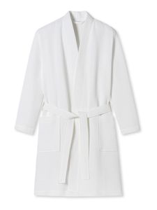 Schiesser Bade-mantel sauna Morgen-mantel Lounge Elegant Kimono weiss M (Herren)