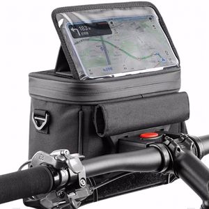 Lenkertasche fahrrad lenkertasche Fahrrad Tasche Wasserdicht Touchscreen Handyhalterung 4,5L mit abnehmbarem Schultergurt